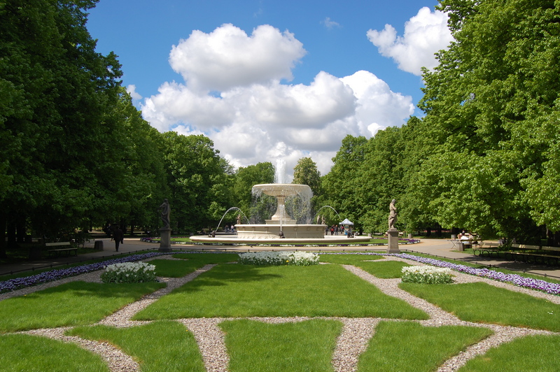 Warszawa Ogród Saski fontanna